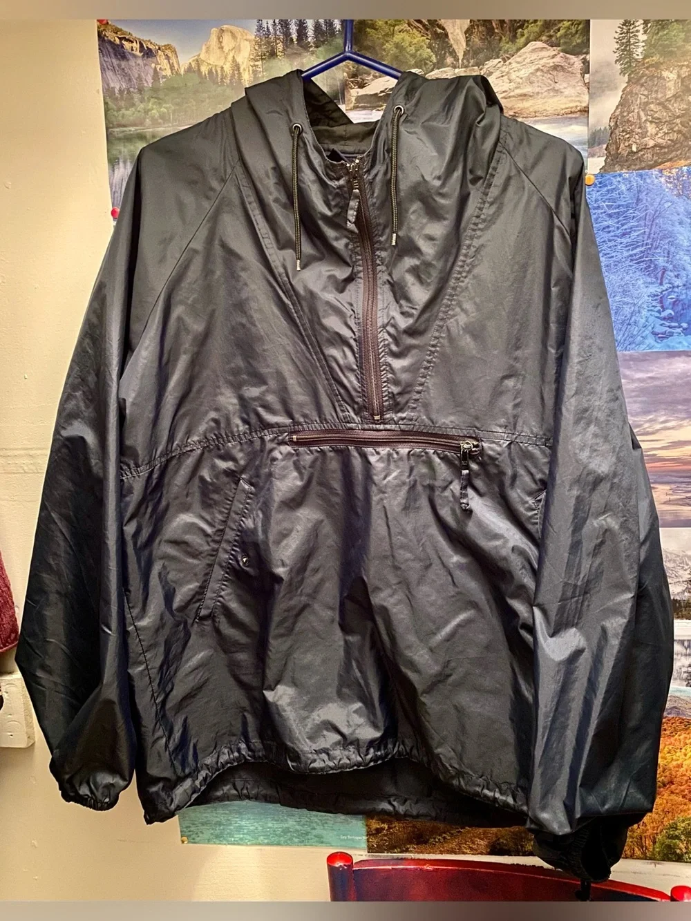 Vintage GAP Navy Pullover Anorak Windbreaker Jacket Men’s Large / Unisex